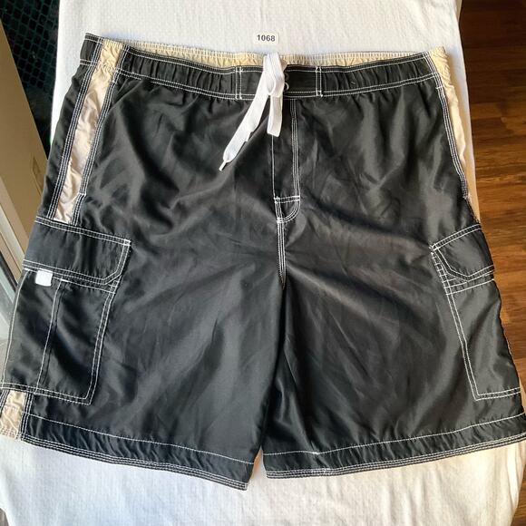 Sideout Men’s Swimming Trunks size XL, Black, w Liner - Picture 1 of 8